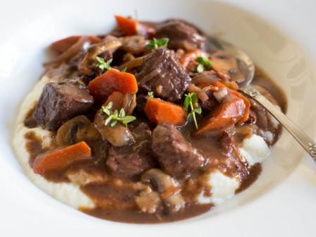 Sous-Vide Beef Bourguignon