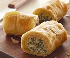 Spinach Phyllo Roll-Ups