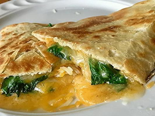 Spinach Whole Wheat Quesadillas