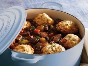 Steak Casserole with Thyme Scented Dumplings