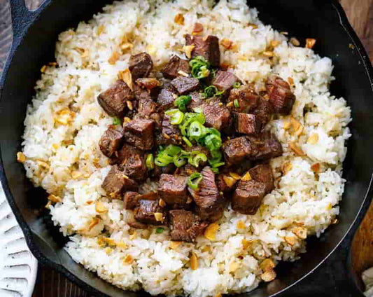 Steak Garlic Rice