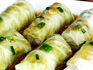 Stuffed Cabbage Roll Asian Style