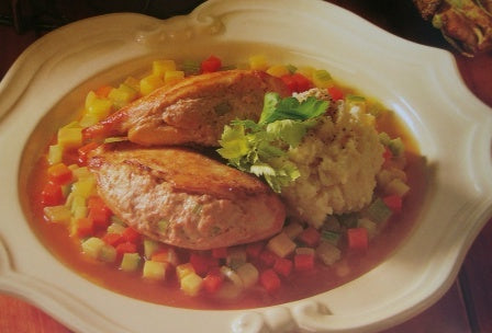 Stuffed Chicken Breast with Celeriac Purée