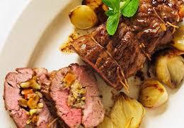 Lamb Shoulder with Orange Raisins & Red Onions