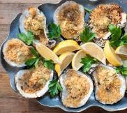 Tasty Cheese & Artichoke Cream Grilled Oysters