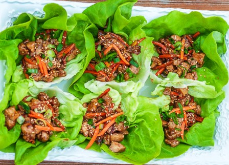 Teriyaki Chicken Lettuce Wrap