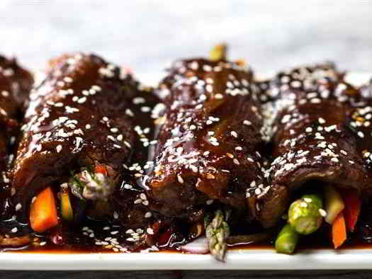 Teriyaki Steak Roll-Ups