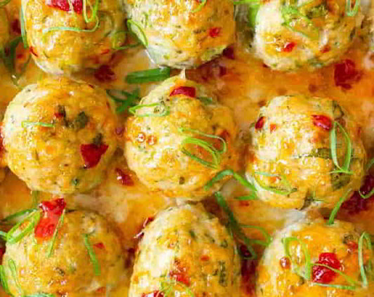 Thai Baked Chicken Meatballs