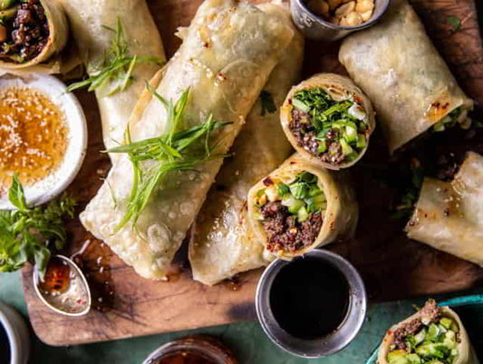 Thai Basil Beef Rolls