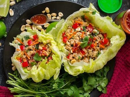 Thai Chicken Lettuce Wraps