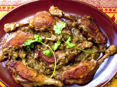 Curried Duck with Ginger & Rhubarb