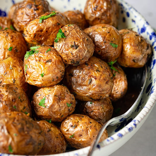 Air Fryer Garlic & Parsley Baby Potatoes