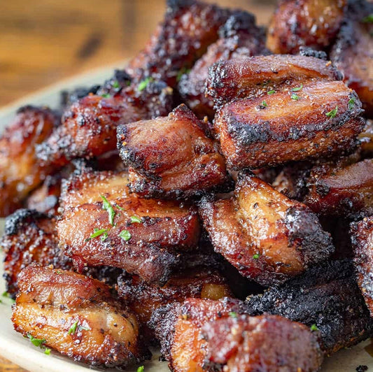 Air Fryer Pork Belly Bites