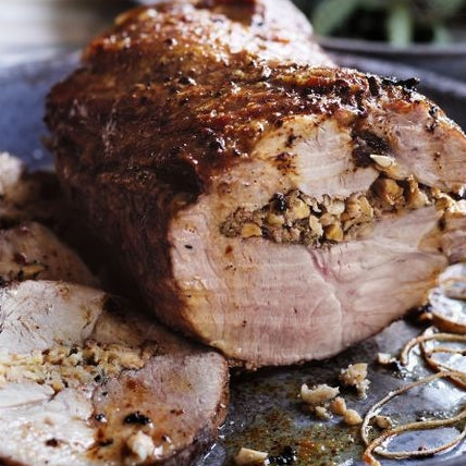 Apple & Hazelnut Stuffed Pork