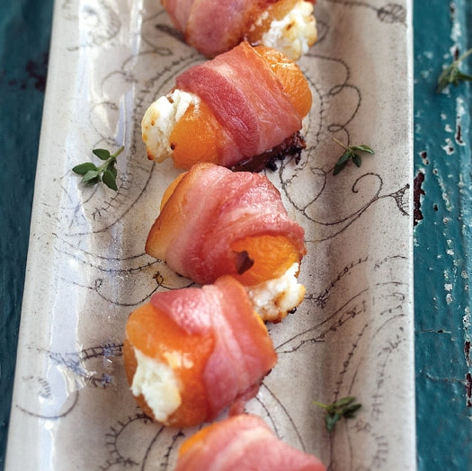 Apricots Stuffed with Cheese & Bacon