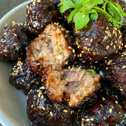 Asian Meatballs with Orange Sauce