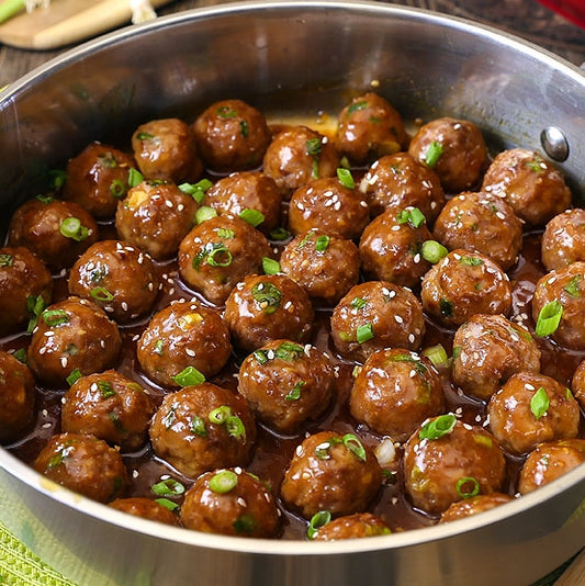 Asian Meatballs with Teriyaki Sauce