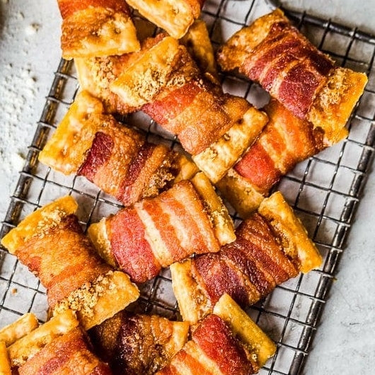 Bacon Wrapped Crackers