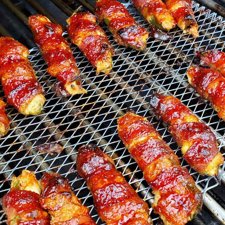 Bacon Wrapped Pineapple Poppers