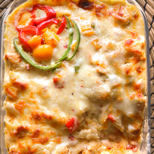 Baked Bechamel Chicken Pasta