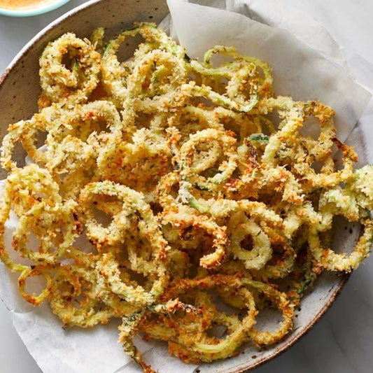 Baked Parmesan Zucchini Curly Fries