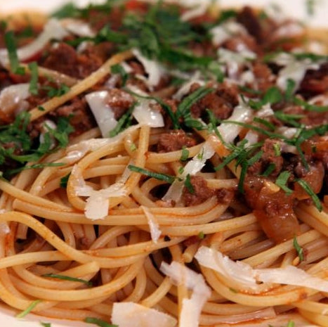 Beef Beer & Bacon Spaghetti