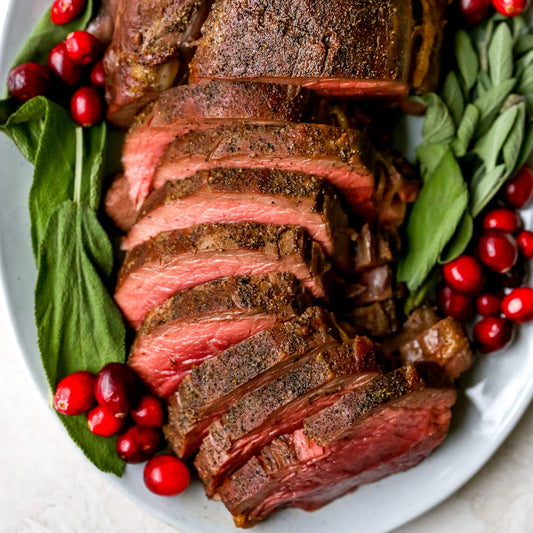 Beef Tenderloin With Port Wine Cranberry Sauce