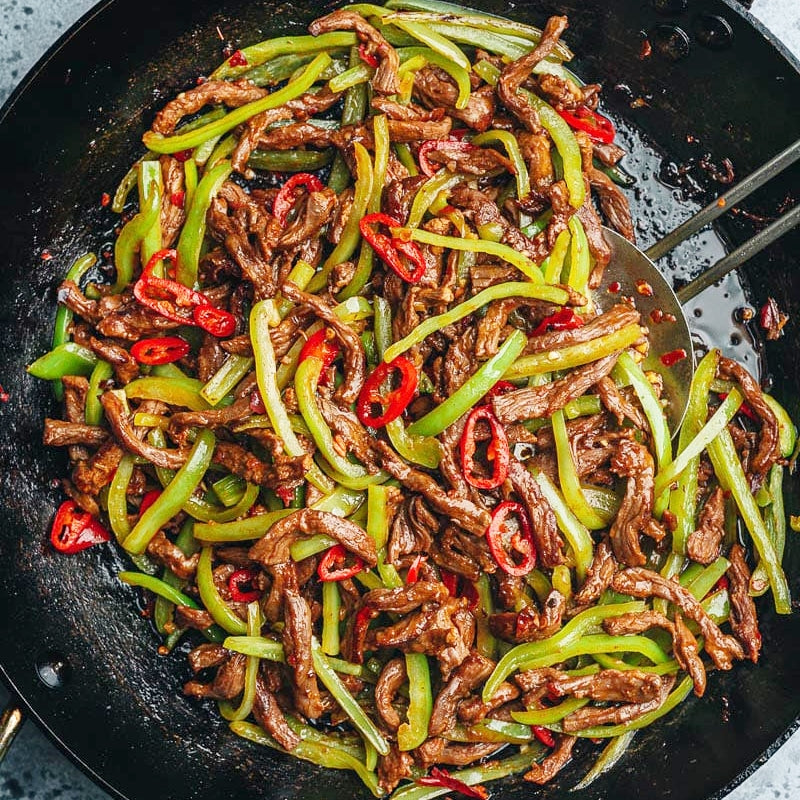 Beef and Green Pepper Stir Fry