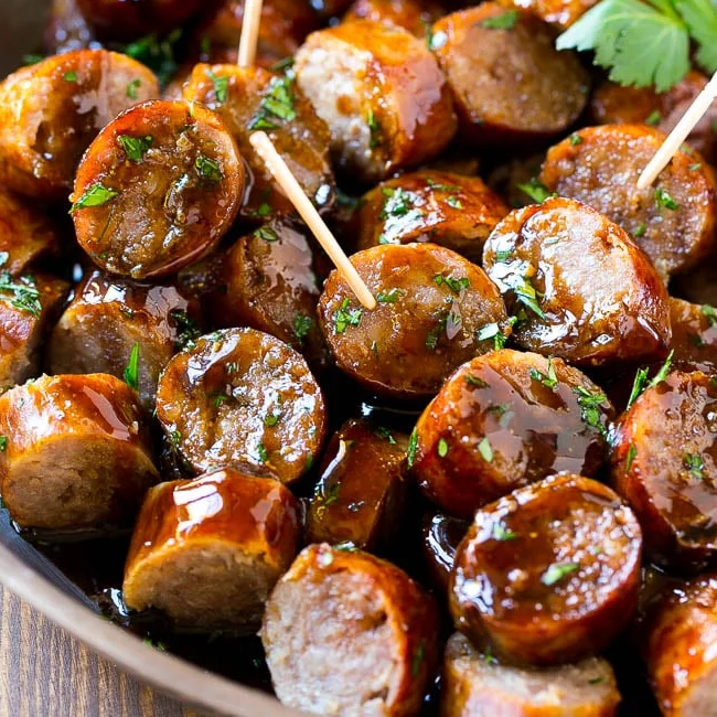 Beer Brat Bites