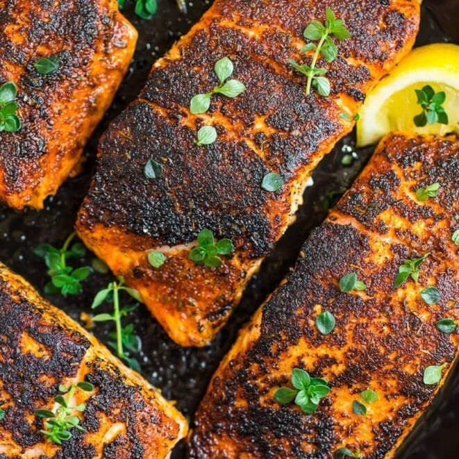 Blackened Salmon Fillets