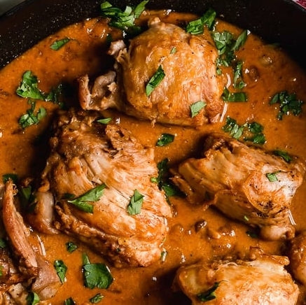 Braised Chicken with Raspberry Vinegar