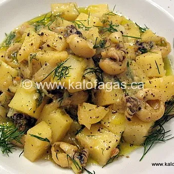 Braised Cuttlefish with Saffron & Potatoes