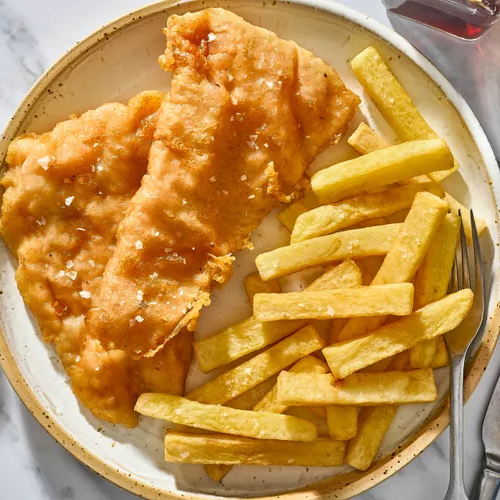 British Beer Battered Fish & Chips