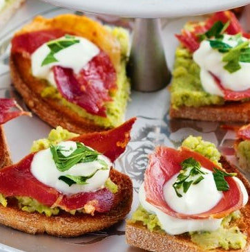 Broad Bean Fritters & Prosciutto