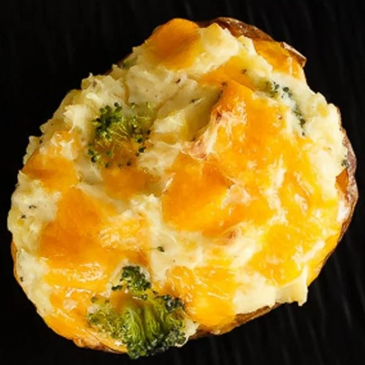 Broccoli Cheddar Baked Potatoes