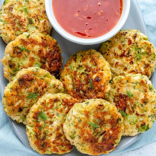 Broccoli Chicken Fritters