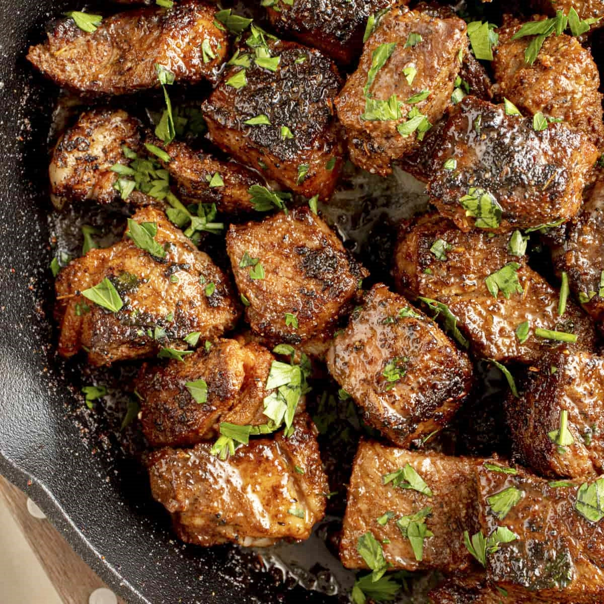 Cajun Butter Steak Bites