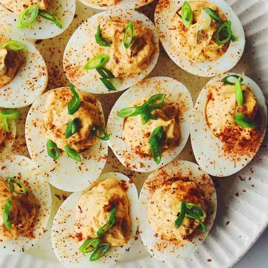 Cajun Style Fried Deviled Eggs