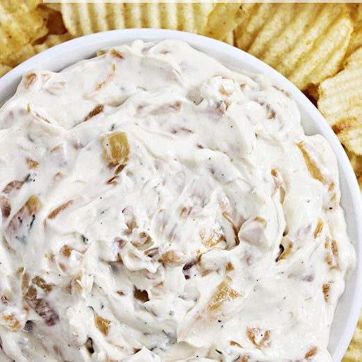 Caramelized Onion-Beer Dip