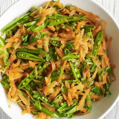 Carrot & Sugar Snap Salad