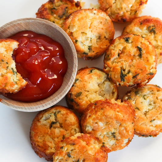 Cauliflower-Carrot Cheesy Tots