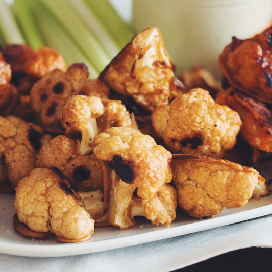 Cauliflower Hot Wings with Hot Sauce