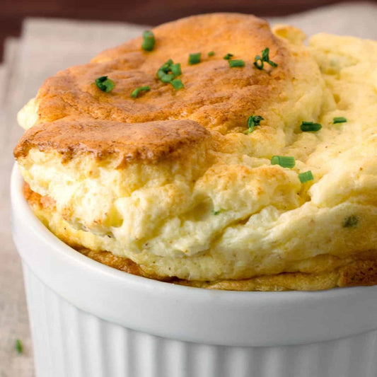 Cauliflower & Goat Cheese Soufflé