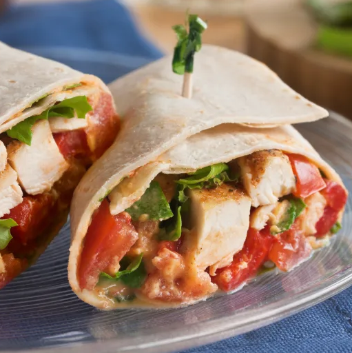 Chargrilled Capsicum & Chicken Wrap