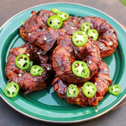 Cheeseburger Onion Ring Bites