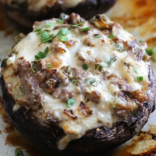 Cheesesteak Stuffed Portobellos