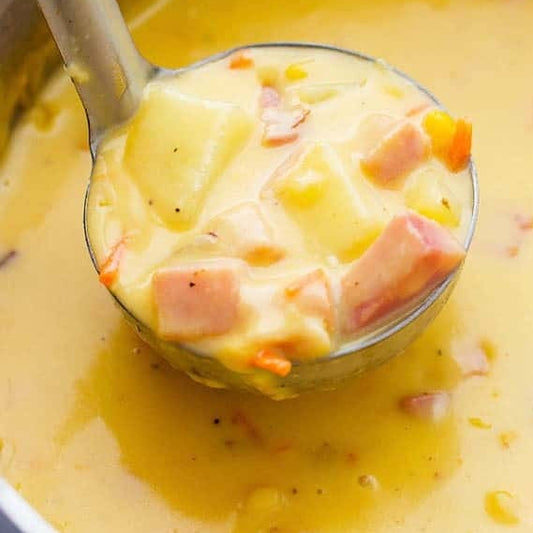 Cheesy Potato Soup with Ham