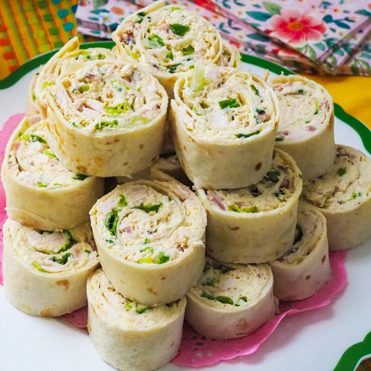 Chicken Caesar Salad Pinwheels