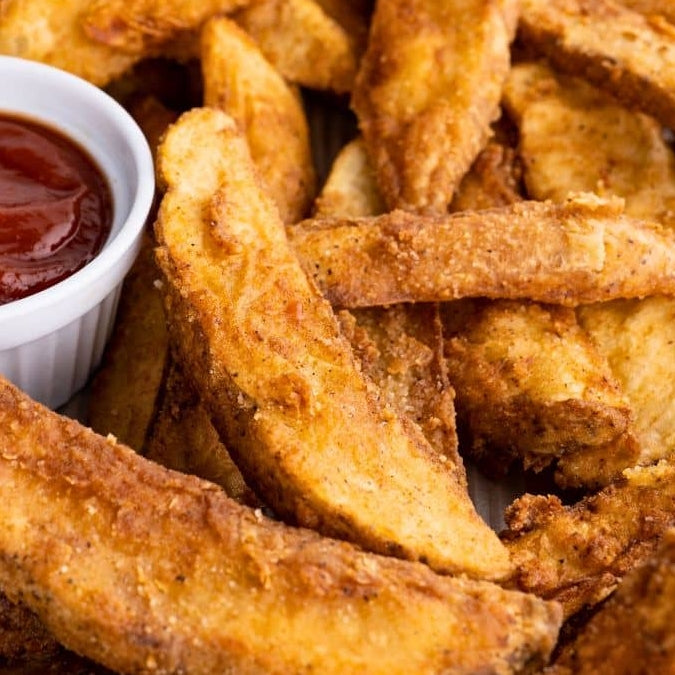 Chicken Fried Potato Wedges