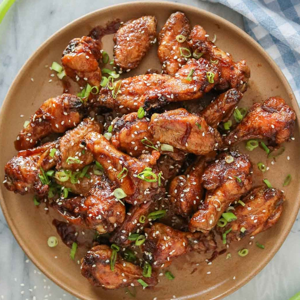 Chicken Wings With Soy Reduction Glaze